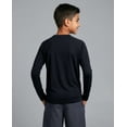 thumbnail image 4 of Real Essentials 4 Pack: Boys' Rash Guard Long Sleeve Swim Shirt UV Sun Protection Fishing & Swimwear Tops for Kids, 4 of 4