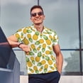 thumbnail image 5 of Daiia Pineapple Pattern Men’s Polo Shirts,Solid Deck Shirt,Classic Fit, Breathable Cotton Polo for Casual and Sport Wear-, 5 of 7