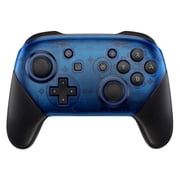 Clear Blue Switch Pro Wireless Custom Controller Soft Touch Finish Unique Design
