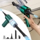 thumbnail image 2 of Aspiradora inalámbrica para coche - aspiradora portátil recargable de 5500mbar con potente succión y función de soplador y múltiples accesorios para limpieza de coches y hogares, 2 of 9