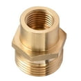 thumbnail image 1 of oshhni Brass Garden Hose Adapter, 1/4 Inch Solid Quick Adapters Hose Connectors,, 1 of 7