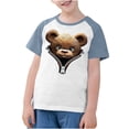 thumbnail image 3 of RXIRUCGD 2025 Vêtements d'Été pour Enfants Tout-Petits Garçons Filles Mode Mignon Col Rond Imprimé Manches Courtes Haut, 3 of 7
