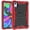 Red, variant on Universal tablet case suitable for Lenovo Tab M11 2024 / Xiaoxin Pad 2024 / Tab K11 2024, drop-proof and shockproof, anti-slip and scratch-resistant, with built-in stand -- Black/Red