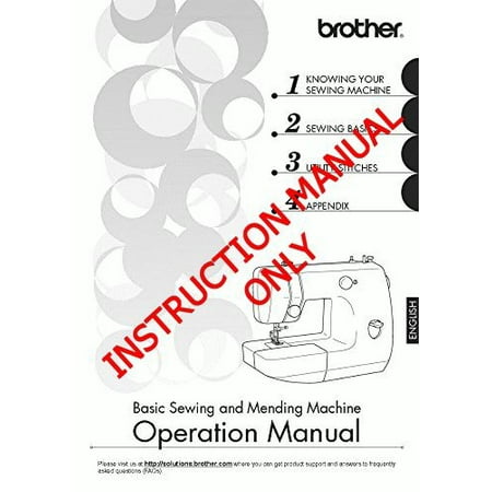 Brother VX-1435 Sewing Machine Owners Instruction Manual