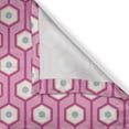 thumbnail image 6 of Ambesonne Pink Grommet Curtain, Vertical Hexagons Dots, 50" x 63", Pale Blue White Pink, 6 of 6