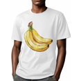 thumbnail image 6 of Banana Men's T Shirts T-Shirt for Men Crew Neck Tees Cotton Tops, White, XL, 6 of 7