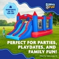 thumbnail image 6 of Sunny & Fun Fun Bounce House with Slide for Children, Durable Outdoor Climbing Bouncer, 6 of 9