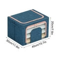 thumbnail image 4 of Cajas de Almacenamiento Plegables de Algodón y Lino - Cestas Organizadoras para Armarios MNFD, 4 of 4