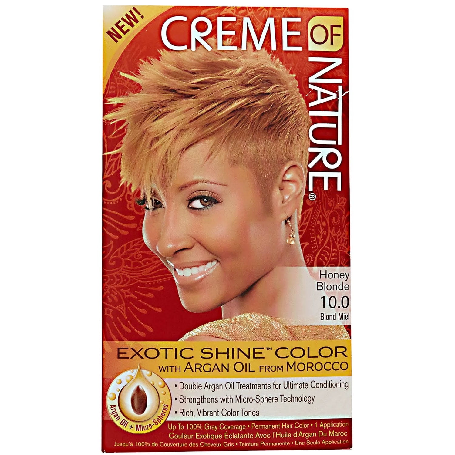 Creme Of Nature Liquid Hair Color Kit Honey Blonde, Pack of 6 - Walmart.com