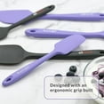 thumbnail image 4 of 3 Piece Silicone Spatula Set - Purple, 4 of 10
