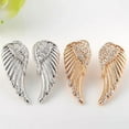 thumbnail image 5 of Opolski Women's 9K Gold Plated Angel Wings Crystal Ear Studs Luxury Earrings Jewelry, 5 of 7