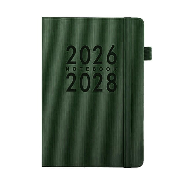 Schedule Book Monthly Planner Notebook 2026-2028 Jan To Dec Softcover With Elastic Diary Writing Pen Minimalist Design