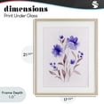 thumbnail image 4 of Stupell Industries Shabby Chic Blooming Purple Flowers Birch Framed Print Under Glass, 17 x 21, by Leah Noel Art, 4 of 8