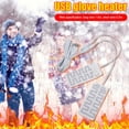 thumbnail image 3 of Almohadilla de guantes con calefacción USB Calentamiento eléctrico Guantes Almohadilla Ligera Mano calentada eléctrica Fibra de carbono 5V para acampar al aire libre Senderismo Invierno Mano caliente Barbie Nuevos Originales, 3 of 9