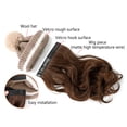 thumbnail image 4 of Seitruly Sombrero de extensión de pelo de simulación para mujer, gorro de punto desmontable, pelo ondulado largo falso, accesorios para la cabeza de Cuidado del cabello Marron oscuro Seitruly CE014849-03, 4 of 6