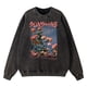 thumbnail image 2 of Sudadera con capucha vintage desgastada lavada con el sol Best Heast para hombre, ropa de gran tamaño, sudadera de algodón a la moda, sudadera de hip hop, 2 of 4
