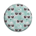 thumbnail image 4 of Spare Tire Cover, Tropical Palm Trees Sunglasses Wheel Cover Tire Covers For Trailers Car Truck Camper Universal Tire Covering Fits Diameter14"-17", 4 of 4