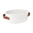 thumbnail image 1 of Cesta organizadora de almacenamiento, caja multiusos para ropa sucia con asas, cestas de cuerda de algodón para almacenamiento para mesita de noche y, 1 of 8