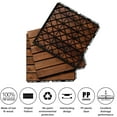 thumbnail image 4 of Segmart Deck Tiles, 12"x12" (10 Pack) Patio Pavers Solid Wood Outdoor Flooring Interlocking Patio Tiles, Striped Pattern Decking, Waterproof Balcony Flooring, Natural Color, SS2022, 4 of 12