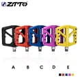 thumbnail image 4 of Soidarity ZTTO 1 par de pedales planos de nailon para bicicleta, 24 picos intercambiables, pedales de bicicleta de color sólido, piezas de ciclo, Ciclismo Violeta Soidarity OD002863-05B, 4 of 6