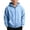 Light Blue, variant on Amidoa Boys Zip Up Hoodie Waffle Knit Long Sleeve Hooded Sweatshirt Fashion Tops Kids Fall Winter Clothes with Pockets Gray Size 13 Years