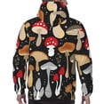 thumbnail image 7 of Sikiie Various Mushrooms Men's Hoodie, Essentials Hoodie, Sweatshirt, Pullover Hooded Sweatshirt for Men-Medium, 7 of 7