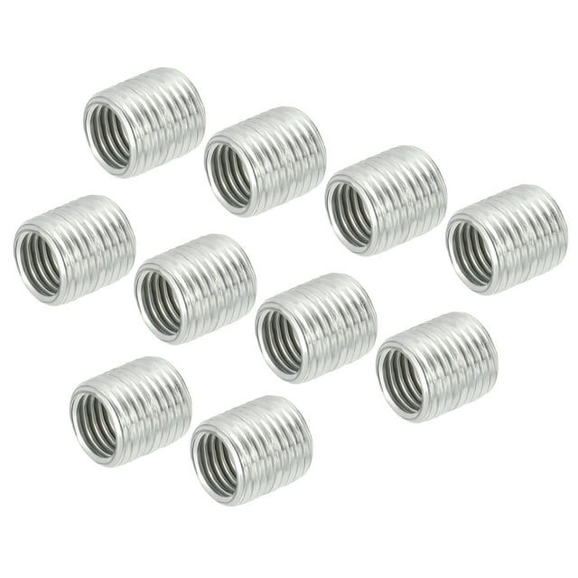 Unique Bargains M10 Male to M8 Female Adapter 10mm Long Sleeve Reducer Thread Reducing Nut Insert 10 Pack