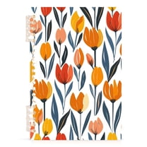 Tulip Flower Spiral Journal Notebook College Ruled Notebook 8.3" x 5.7" A5 Lined Thick Paper Page
