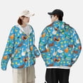 thumbnail image 4 of Gaeub Rooster And Chickens Men's and Women's UPF 50+ Long-Sleeved Sun Protection Clothing, Fishing Shirt Long Sleeve Zip-Large, 4 of 7