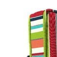 thumbnail image 6 of Jordan Manufacturing Sunbrella 45" x 22" Carousel Confetti Multicolor Stripe Rectangular Outdoor Deep Seat Chair Cushion with Ties and Welt, 6 of 10