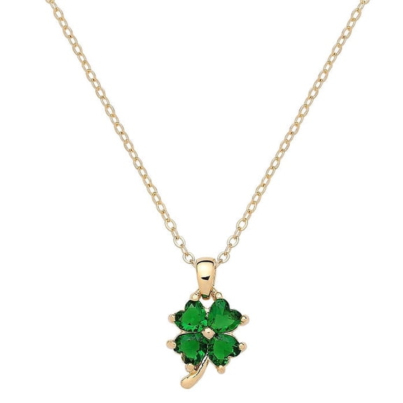 Freebird Jewelry Box 4 Leaf Clover Charm Pendant Necklace
