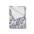 thumbnail image 2 of Safari Soft Flannel Fleece Throw Blanket, Savannah Nature Leopards with Exotic Flowers Boho Wild Life Theme Violets, Cozy Plush for Indoor and Outdoor Use, 50" x 70", Multicolor, by Ambesonne, 2 of 6