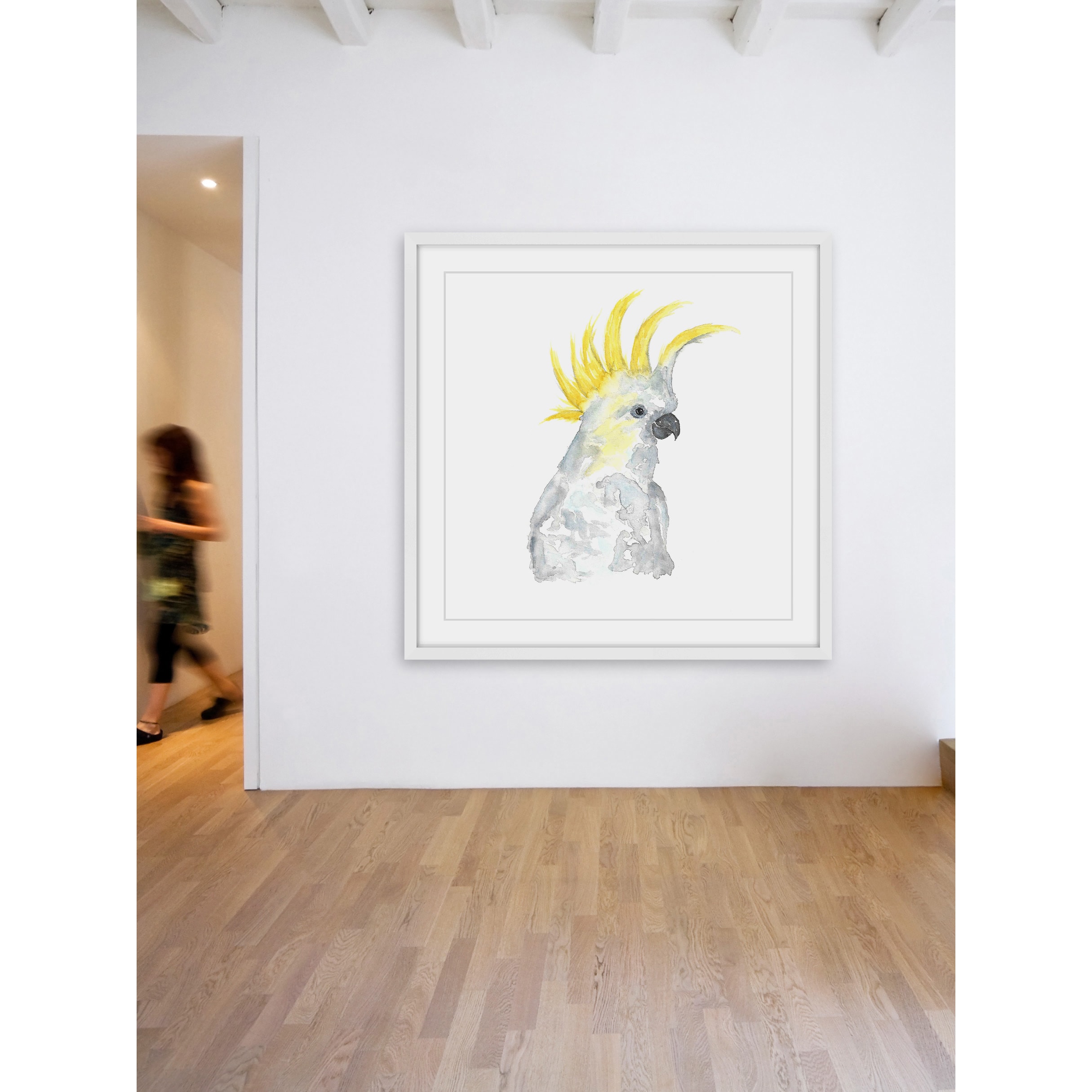Marmont Hill "Cockatoo" by Thimble Sparrow Framed Painting Print