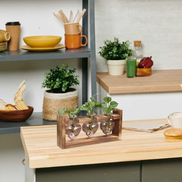 Jarrón con bombilla | Novedad Portaflores Decorativo y Organizador de Escritorio | Material reciclable | Fácil de limpiar | Regalo único ecológico para la decoración de la oficina en casa | 1 Pieza