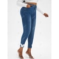 thumbnail image 2 of Jeans Cintura Alta Encaje Rosegal Vaqueros de talla grande, 2 of 5