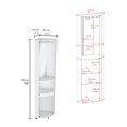 thumbnail image 2 of Chicago Corner Bar Cabinet Engineered Wood White, 2 of 5