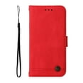 thumbnail image 3 of Allytech Slim Wallet Case for Samsung Galaxy S24 with Card Slots, Luxury PU Leather Magnetic Clasp Flip Wrist Shoulder Strap Kickstand Shockproof Protective Shell for Women Men - Red, 3 of 11