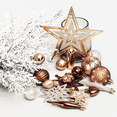 thumbnail image 3 of Juego de adornos para árbol de Navidad de 58 piezas Colgante de estrella de bola de Navidad inastillable colorido Adepaton  CPB-SSW226-5, 3 of 5