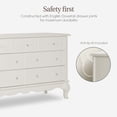 thumbnail image 7 of Evolur Aurora 7-Drawer Double Dresser in Ivory Lace, Spacious Drawers, 7 of 7