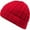 (Cuffed) Red, variant on Solid Cable Knit Beanie Cuffless Style Skully Winter Ski Hat Cap