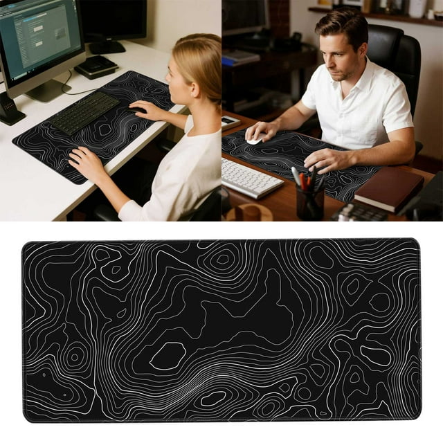 Mouse Pad Desk Accessories Large Pad Desk Mat for Home Gaming and Study 400x900mm Rubber Keyboard Pad Home & Pad Nice Edge Thick Desk Mat Laptop Slip 30X60cm