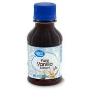 Great Value Pure Vanilla Extract, 4 fl oz (Liquid, Ambient, Plastic Container)