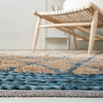 thumbnail image 4 of SAFAVIEH Natural Fiber Ingram Geometric Area Rug, Natural/Navy, 6' x 6' Square, 4 of 8