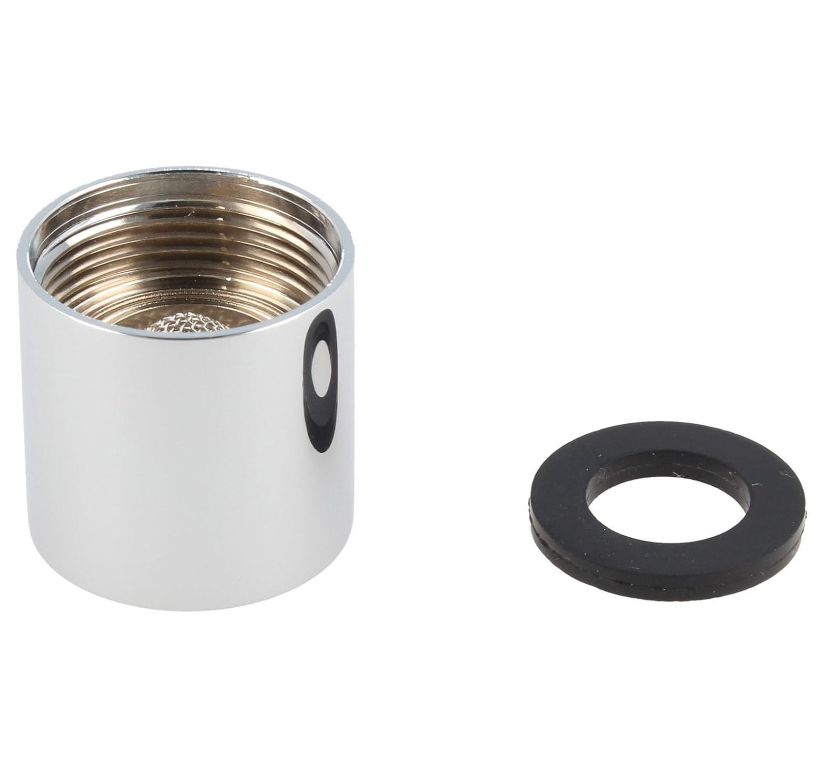 Faucet Aerator M18x1G - 2.2GPM Water Saving Aerator Replacement; Polished Chrome Kitchen Sink Aerator; Bubbler for Bathroom Faucet; Anti-Splash