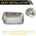 thumbnail image 5 of Car Rear View Side Top Half Towing Mirror Cover Cap Replacement Chrome Plated for Ford Excursion F150 F250 F350 2008-2016 Replace 7C3Z17D742A/7C3Z17D743A, 5 of 5