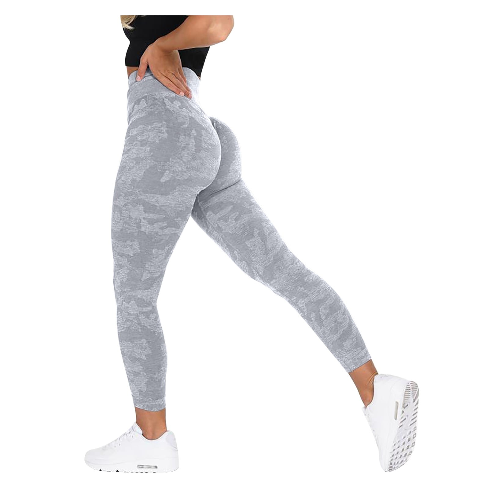 Kamo Fitness High Waisted Pants 25 Inseam Kaya Leggings with Pockets Butt  Lifting Soft Workout Training Tights, Grey Camo Print, X-Small : :  Clothing, Shoes & Accessories