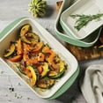thumbnail image 6 of Tramontina Mae 3-Piece Ceramic Porcelain Baking Pans Set, Cactus, Non Stick Casserole Dishes for Oven, Rectangular Bakeware for Lasagna, Cakes and Loafs, 6 of 7