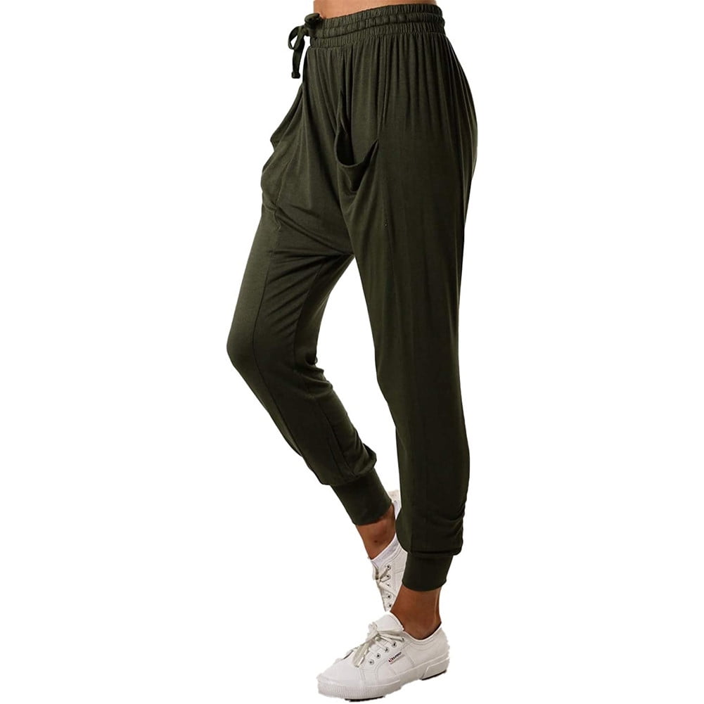 womens elasticated cargo trousers