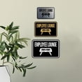 thumbnail image 3 of Classic Framed Employee Lounge Sign (Brushed Gold) - Small, 3 of 5