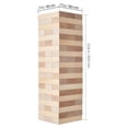 thumbnail image 6 of VEVOR Tumbling Timber Toy, 60 Blocks Giant Tumble Tower Blocks Game, Pine Wood Tumbling Tower Game with Carry Bag and Scoreboard, Wooden Stacking Game, Tumble Tower Family Games for Indoor/Outdoor, 6 of 8